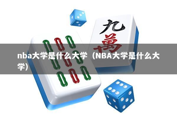 nba大学是什么大学（NBA大学是什么大学）